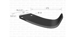 lâmina, faca, faquinha, enxadinha, rotativa, enxada p/ rotocar WATANABE dir. ou esq.